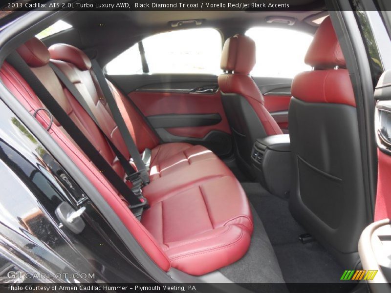 Black Diamond Tricoat / Morello Red/Jet Black Accents 2013 Cadillac ATS 2.0L Turbo Luxury AWD