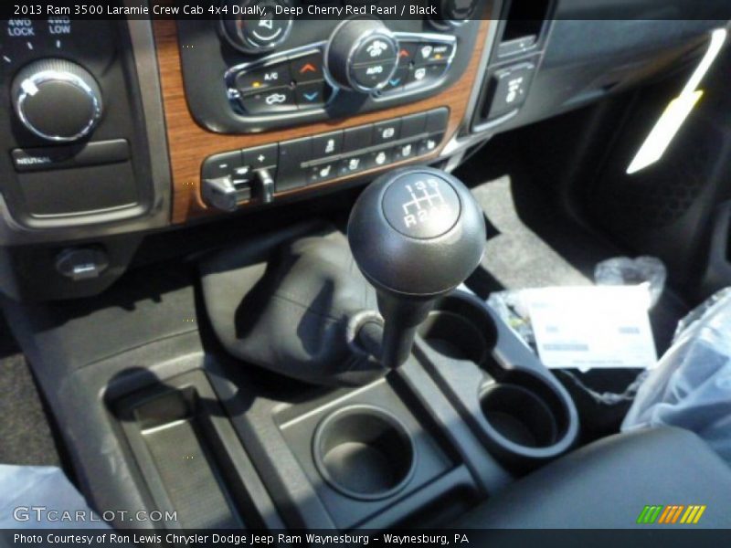 Deep Cherry Red Pearl / Black 2013 Ram 3500 Laramie Crew Cab 4x4 Dually