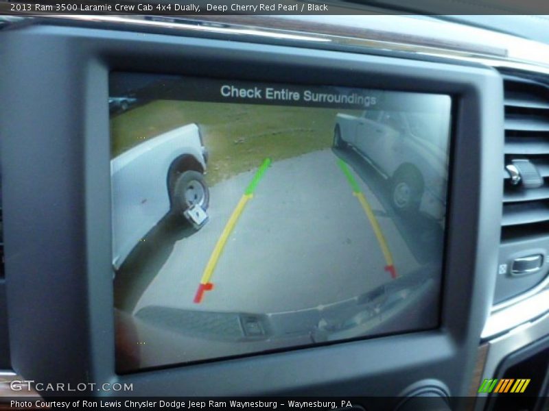 Deep Cherry Red Pearl / Black 2013 Ram 3500 Laramie Crew Cab 4x4 Dually