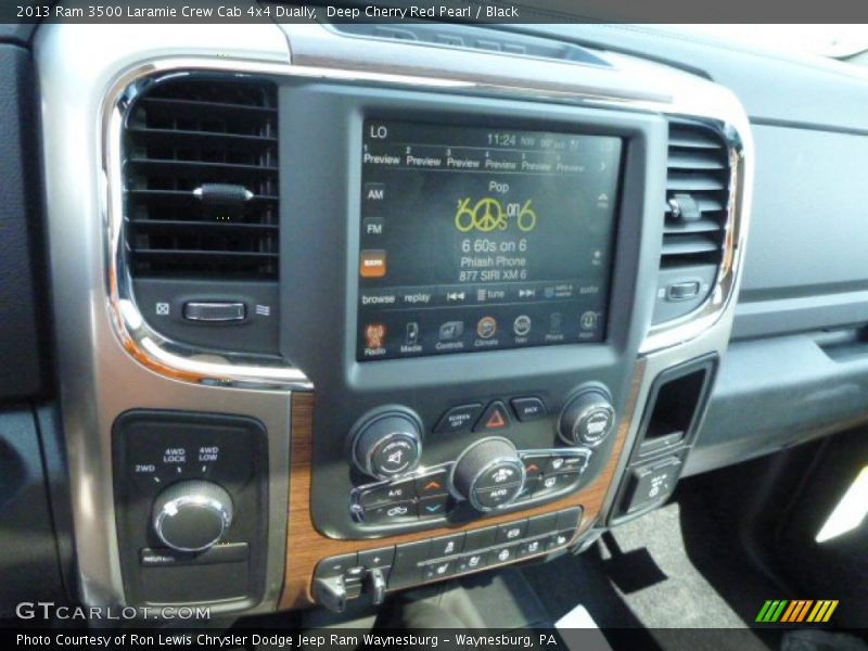 Deep Cherry Red Pearl / Black 2013 Ram 3500 Laramie Crew Cab 4x4 Dually