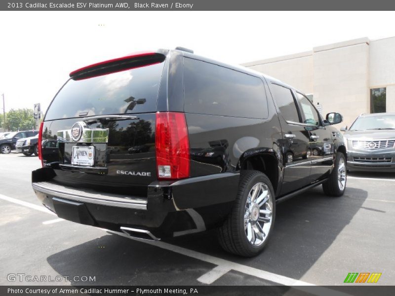 Black Raven / Ebony 2013 Cadillac Escalade ESV Platinum AWD