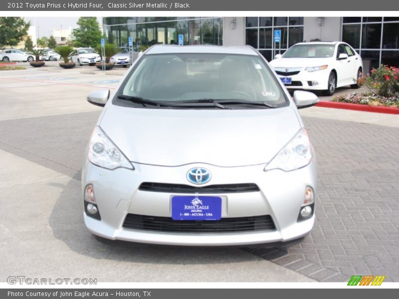 Classic Silver Metallic / Black 2012 Toyota Prius c Hybrid Four