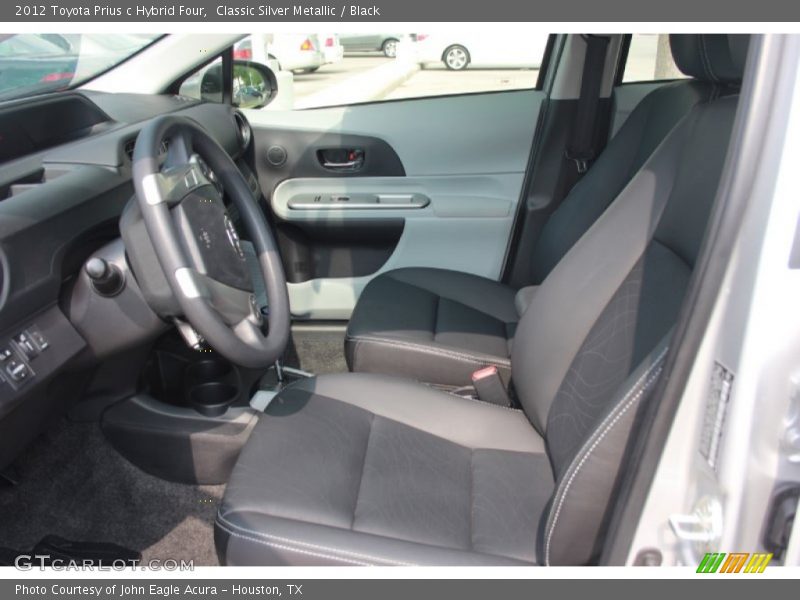 Classic Silver Metallic / Black 2012 Toyota Prius c Hybrid Four