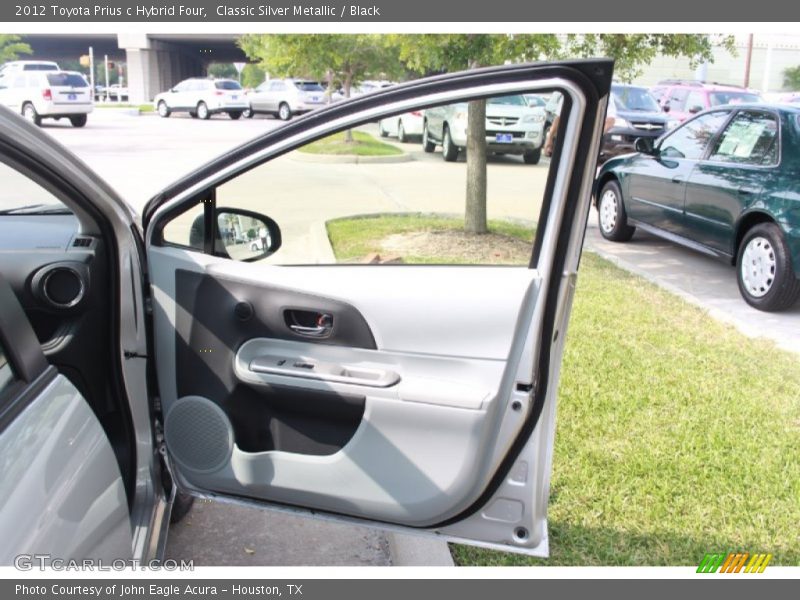 Classic Silver Metallic / Black 2012 Toyota Prius c Hybrid Four