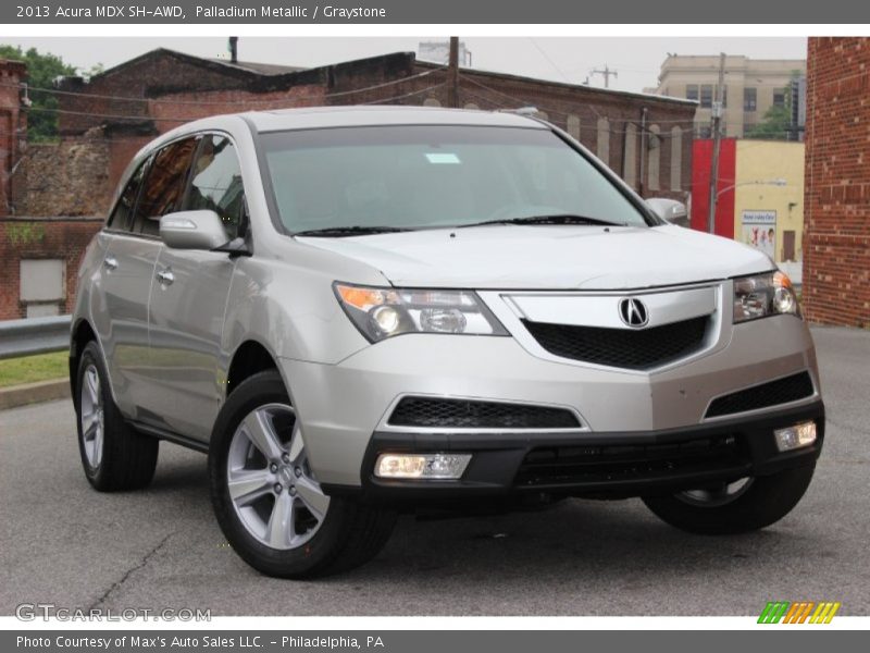 Palladium Metallic / Graystone 2013 Acura MDX SH-AWD