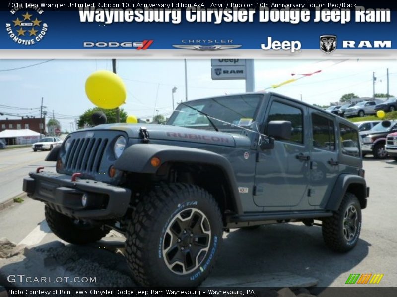 Anvil / Rubicon 10th Anniversary Edition Red/Black 2013 Jeep Wrangler Unlimited Rubicon 10th Anniversary Edition 4x4