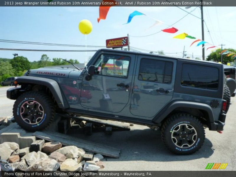 Anvil / Rubicon 10th Anniversary Edition Red/Black 2013 Jeep Wrangler Unlimited Rubicon 10th Anniversary Edition 4x4
