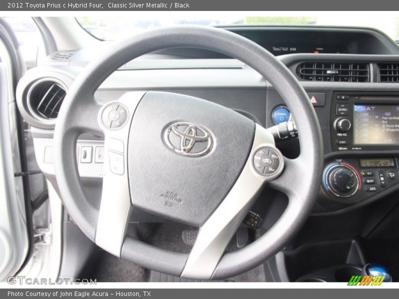 Classic Silver Metallic / Black 2012 Toyota Prius c Hybrid Four