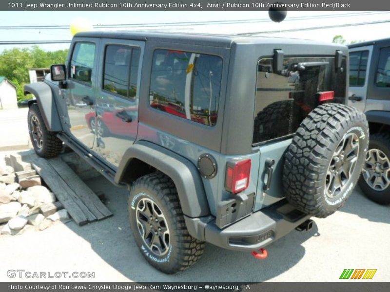 Anvil / Rubicon 10th Anniversary Edition Red/Black 2013 Jeep Wrangler Unlimited Rubicon 10th Anniversary Edition 4x4