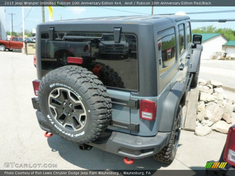 Anvil / Rubicon 10th Anniversary Edition Red/Black 2013 Jeep Wrangler Unlimited Rubicon 10th Anniversary Edition 4x4