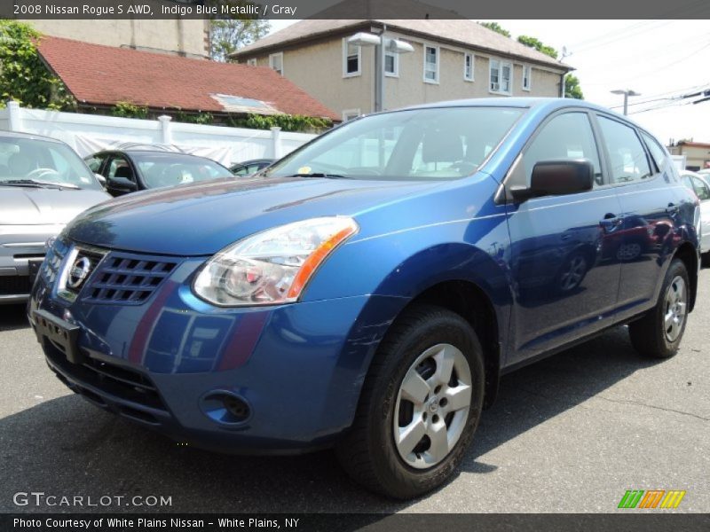 Indigo Blue Metallic / Gray 2008 Nissan Rogue S AWD