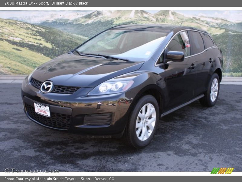 Brilliant Black / Black 2008 Mazda CX-7 Sport