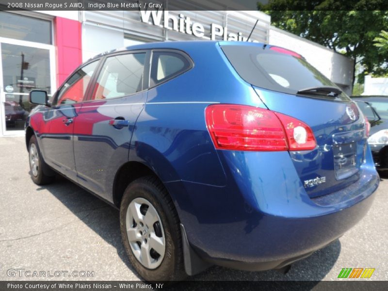 Indigo Blue Metallic / Gray 2008 Nissan Rogue S AWD