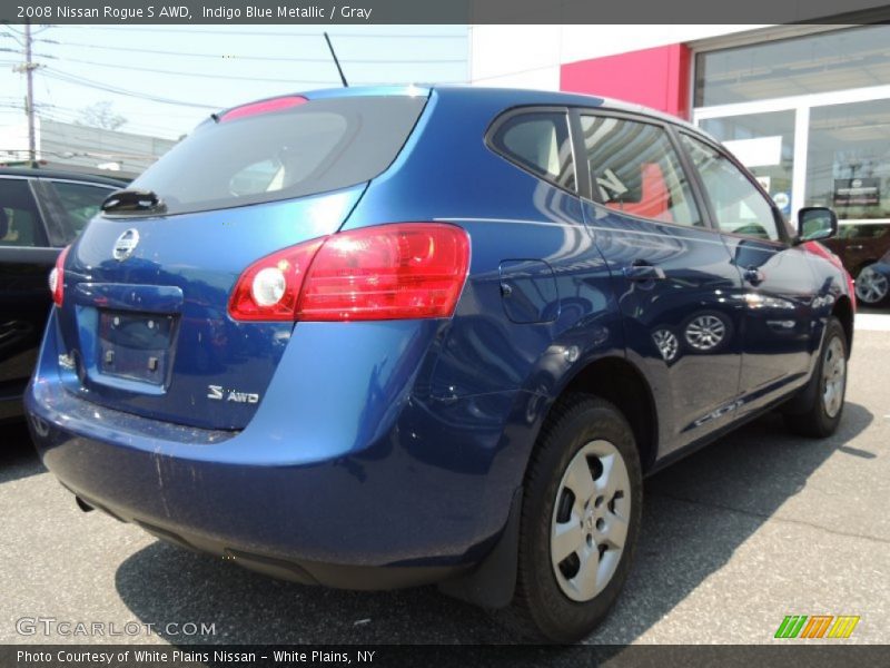 Indigo Blue Metallic / Gray 2008 Nissan Rogue S AWD