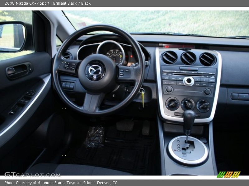 Brilliant Black / Black 2008 Mazda CX-7 Sport