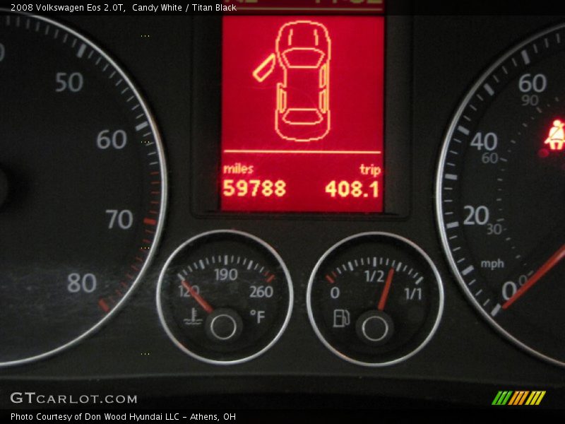 Candy White / Titan Black 2008 Volkswagen Eos 2.0T