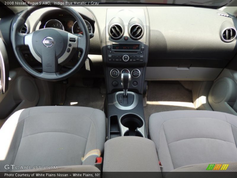 Indigo Blue Metallic / Gray 2008 Nissan Rogue S AWD