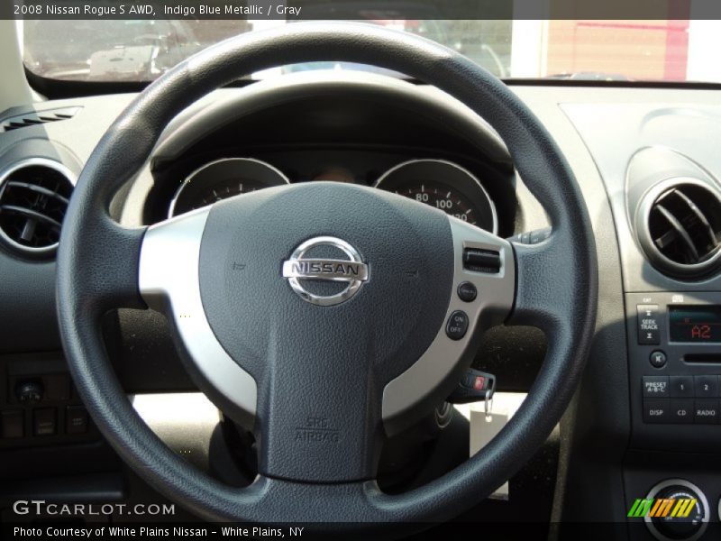 Indigo Blue Metallic / Gray 2008 Nissan Rogue S AWD