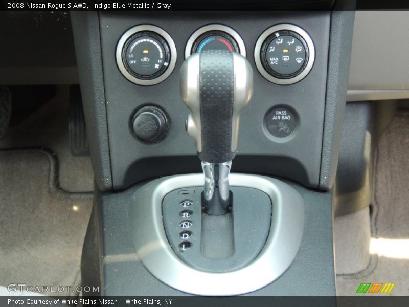 Indigo Blue Metallic / Gray 2008 Nissan Rogue S AWD