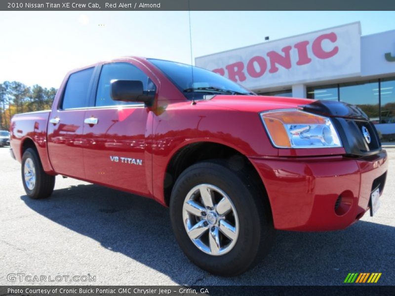 Red Alert / Almond 2010 Nissan Titan XE Crew Cab