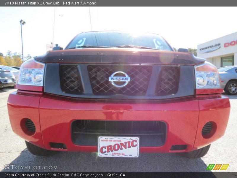 Red Alert / Almond 2010 Nissan Titan XE Crew Cab