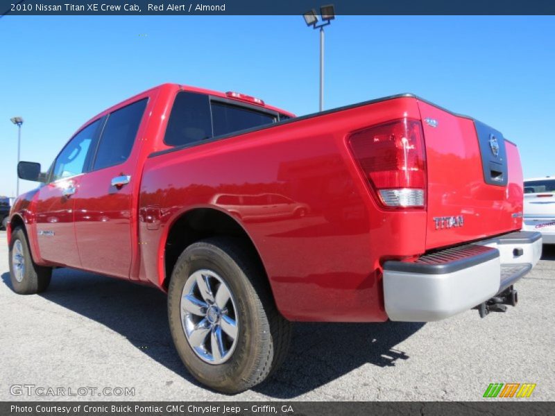 Red Alert / Almond 2010 Nissan Titan XE Crew Cab