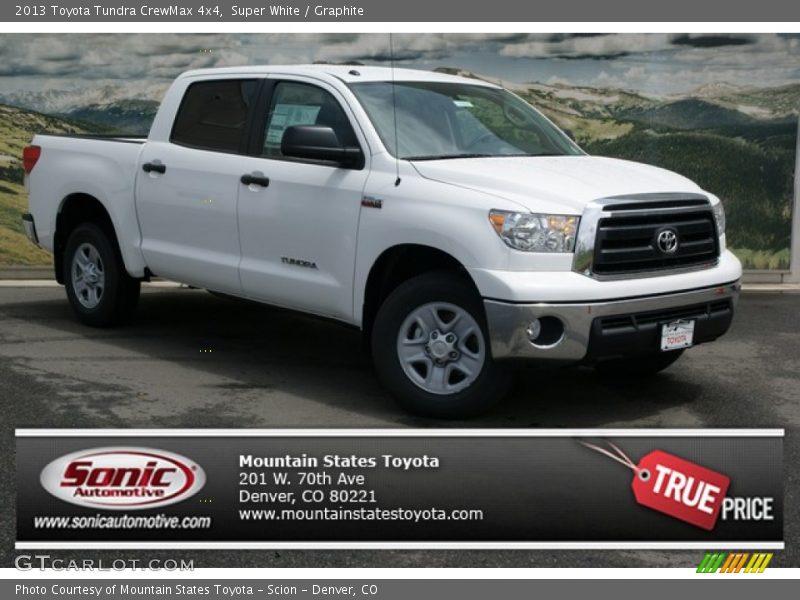 Super White / Graphite 2013 Toyota Tundra CrewMax 4x4