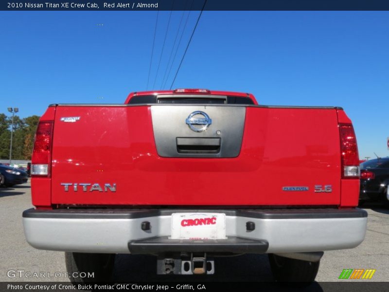 Red Alert / Almond 2010 Nissan Titan XE Crew Cab