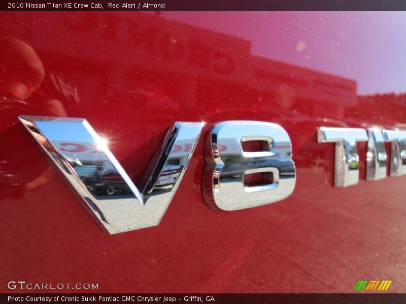 Red Alert / Almond 2010 Nissan Titan XE Crew Cab
