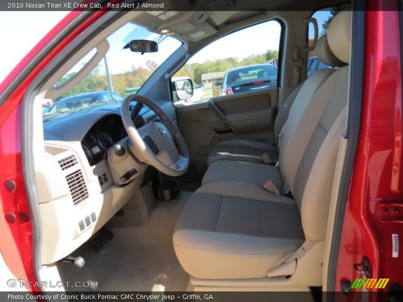 Red Alert / Almond 2010 Nissan Titan XE Crew Cab