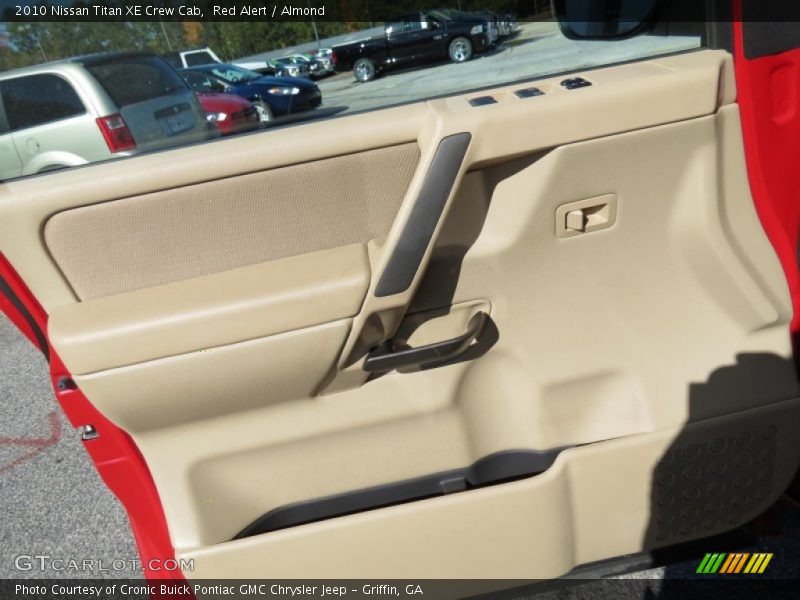 Red Alert / Almond 2010 Nissan Titan XE Crew Cab