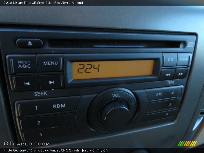 Red Alert / Almond 2010 Nissan Titan XE Crew Cab