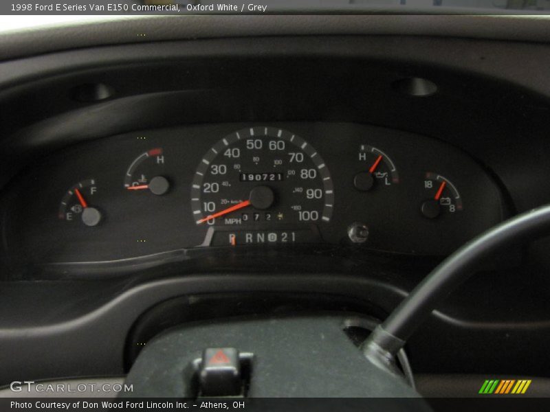 1998 E Series Van E150 Commercial E150 Commercial Gauges
