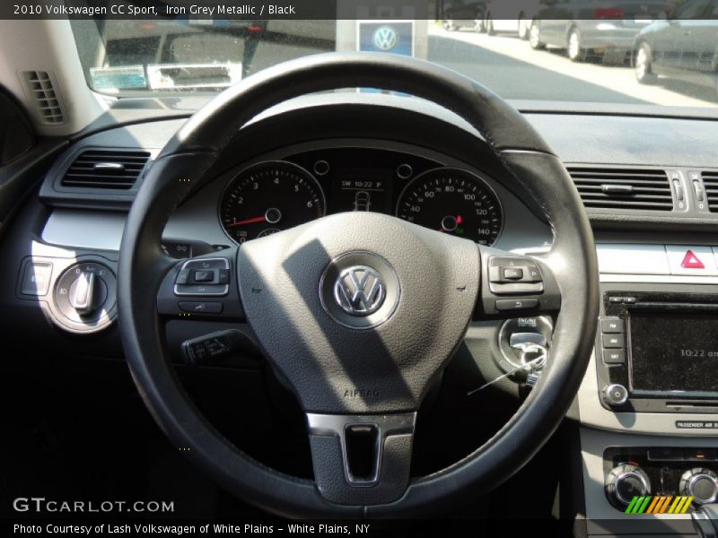 Iron Grey Metallic / Black 2010 Volkswagen CC Sport