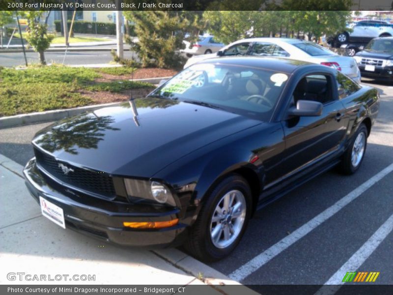 Black / Dark Charcoal 2008 Ford Mustang V6 Deluxe Coupe
