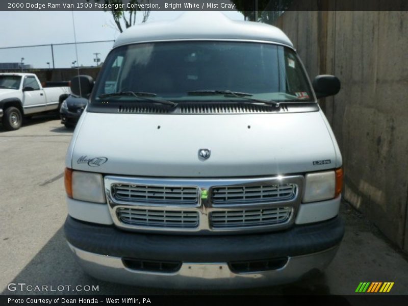Bright White / Mist Gray 2000 Dodge Ram Van 1500 Passenger Conversion