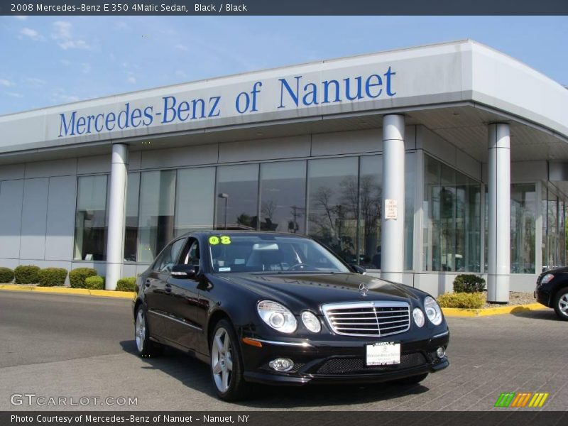 Black / Black 2008 Mercedes-Benz E 350 4Matic Sedan