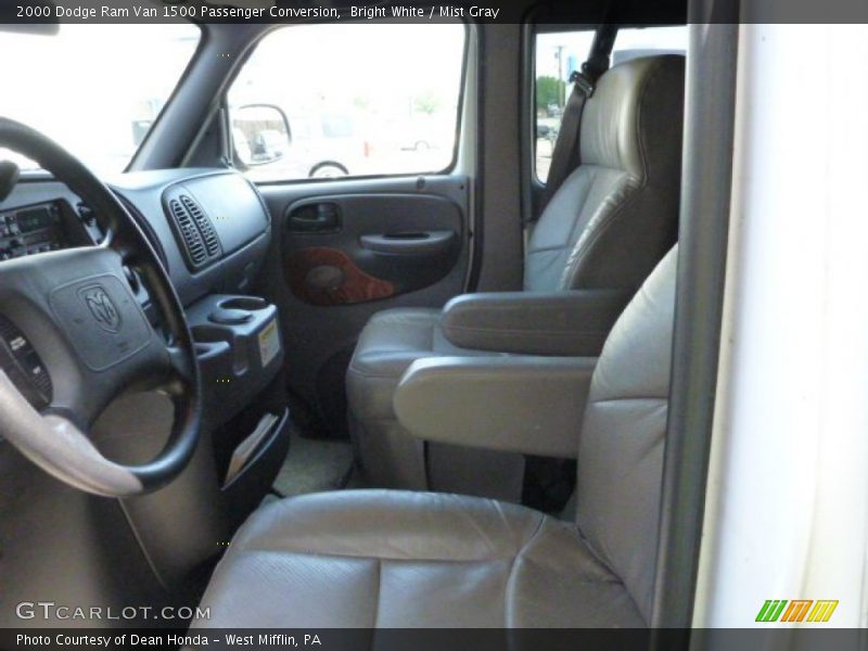 Bright White / Mist Gray 2000 Dodge Ram Van 1500 Passenger Conversion