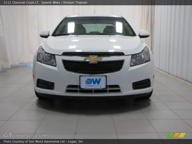Summit White / Medium Titanium 2012 Chevrolet Cruze LT