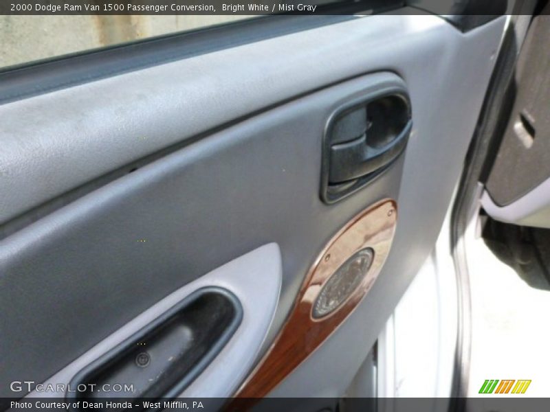 Bright White / Mist Gray 2000 Dodge Ram Van 1500 Passenger Conversion