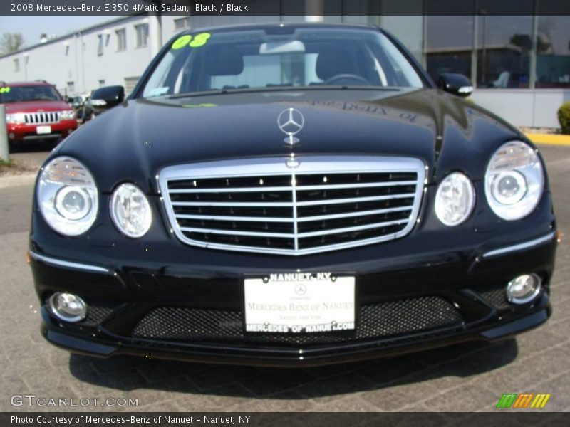 Black / Black 2008 Mercedes-Benz E 350 4Matic Sedan