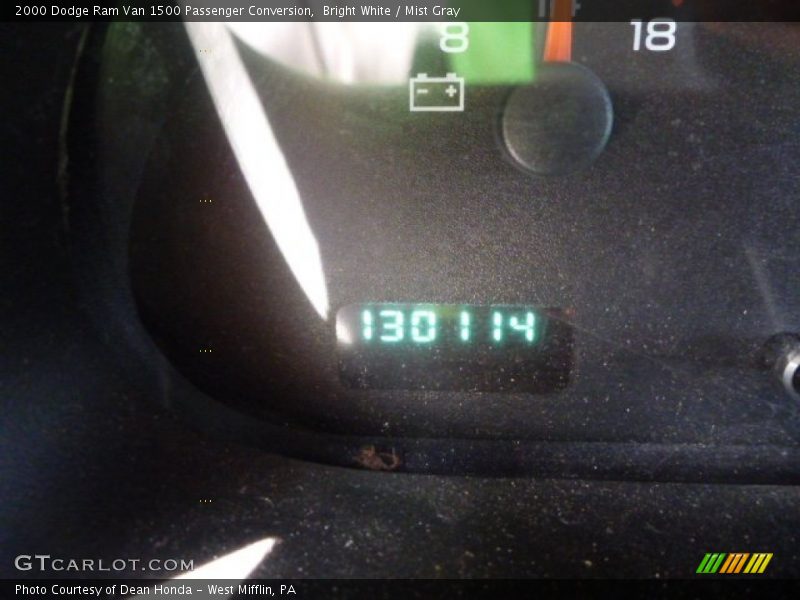 Bright White / Mist Gray 2000 Dodge Ram Van 1500 Passenger Conversion