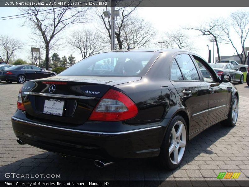Black / Black 2008 Mercedes-Benz E 350 4Matic Sedan