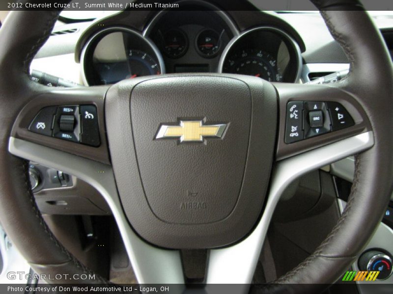 Summit White / Medium Titanium 2012 Chevrolet Cruze LT