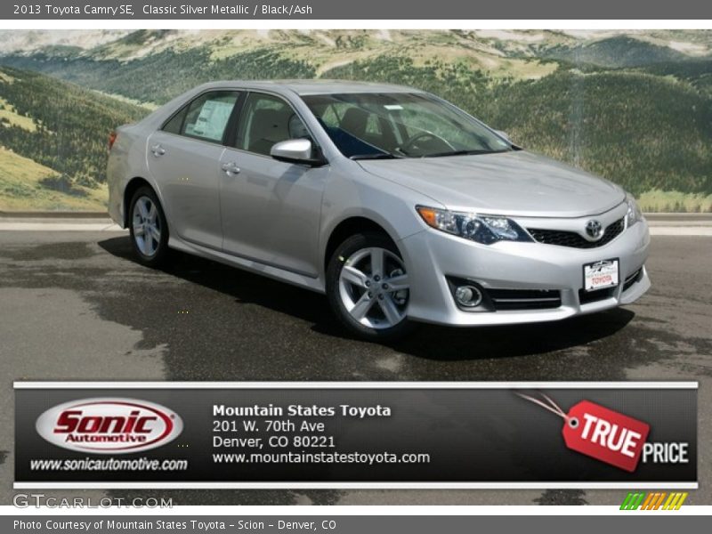 Classic Silver Metallic / Black/Ash 2013 Toyota Camry SE