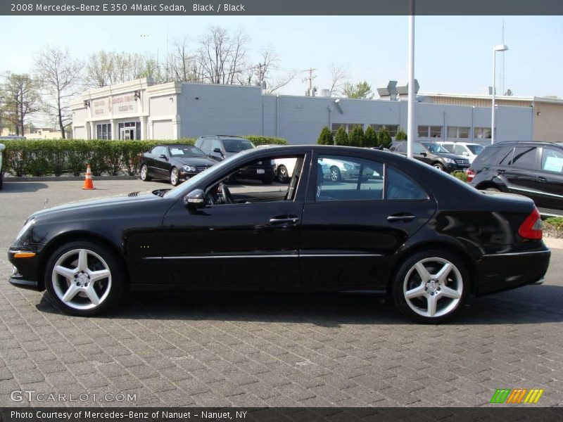 Black / Black 2008 Mercedes-Benz E 350 4Matic Sedan