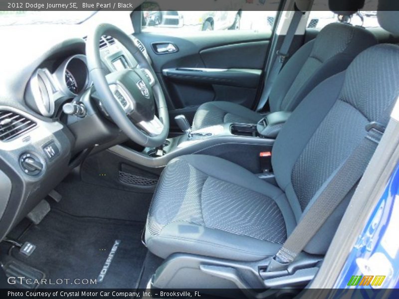 Blue Pearl / Black 2012 Dodge Journey SE