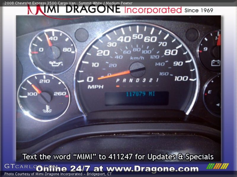 Summit White / Medium Pewter 2008 Chevrolet Express 3500 Cargo Van