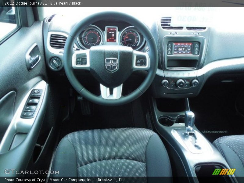Blue Pearl / Black 2012 Dodge Journey SE