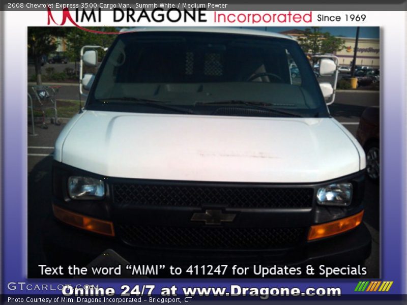 Summit White / Medium Pewter 2008 Chevrolet Express 3500 Cargo Van